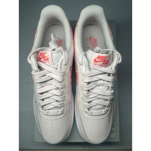 Nike Air Force 1 07 Paisley Pearl Pink Coral Chalk Mens 10/WMNS 11.5 FD1448-664 - Picture 3 of 5